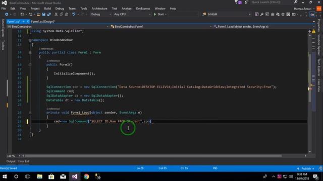Combo Box Control Using & DataBinding C# Winform смотреть онлайн
