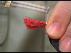 Работа с мехом оленя.