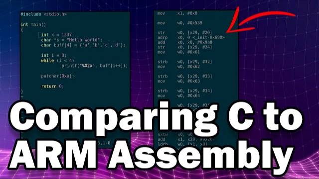 Learn Any Assembly Language Fast with THIS TECHNIQUE | Comparing Source Code to ARM Assembly Output смотреть онлайн