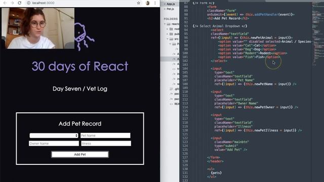 30 Days of React - Day Seven - "Vet Log" app смотреть онлайн