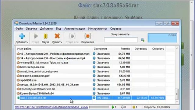 Как возобновить прерванную закачку в Download Master смотреть онлайн