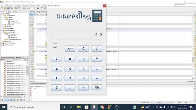 Calculator with JAVA Swing || Netbeans IDE 12.2 || With Source Code смотреть онлайн