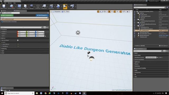 Diablo Dungeon Generator #1 Introduction | Unreal Engine 4 смотреть онлайн