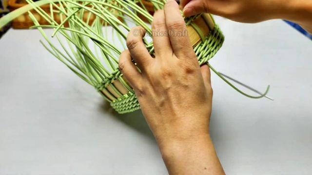 Handmade Rattan Basket Tutorial 零食收纳筐教程！ #diy #手工 смотреть онлайн