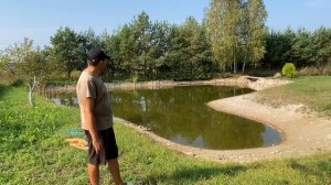 Мой пруд на участке. Пруд на даче своими руками. Свой пруд.