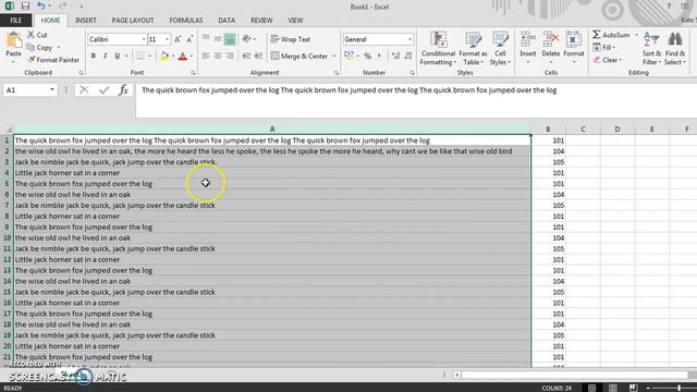 #102 Too much text in your Excel Column? Wrap it! смотреть онлайн