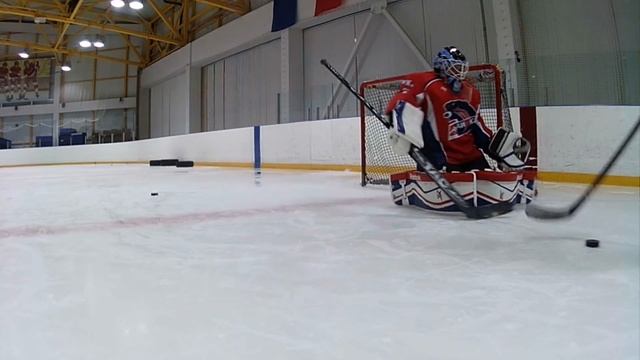 Позиционная игра хоккейного вратаря в воротах смотреть онлайн