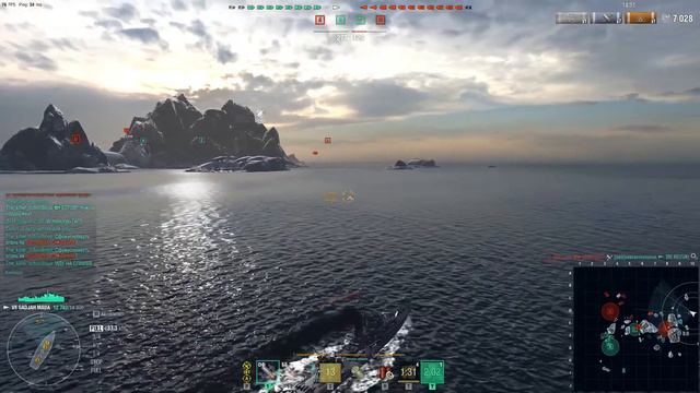 World of Warships 2022 gadjah mada Северное сияние Случайный бой смотреть онлайн