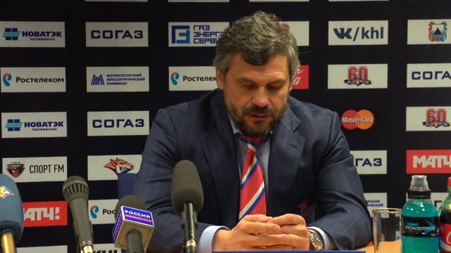 Плей-офф 15/16. Пресс-конференция главных тренеров. Металлург Мг. - ЦСКА смотреть онлайн