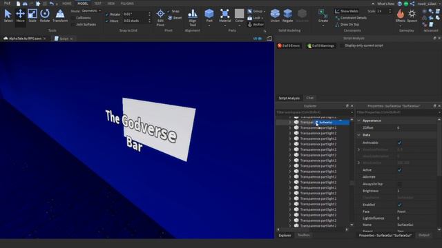 ( Roblox Studio ) Alpha Tale RPG sans ep 2.9 ( build The Godverse Bar Map W i p ) смотреть онлайн