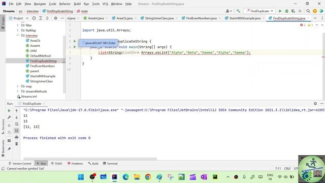 Java 8 Interview Questions |Find Duplicate string From List смотреть онлайн