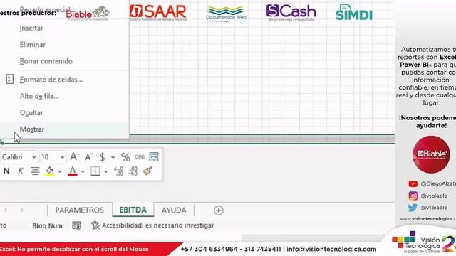 Excel: No permite desplazar con el scroll del Mouse ? смотреть онлайн