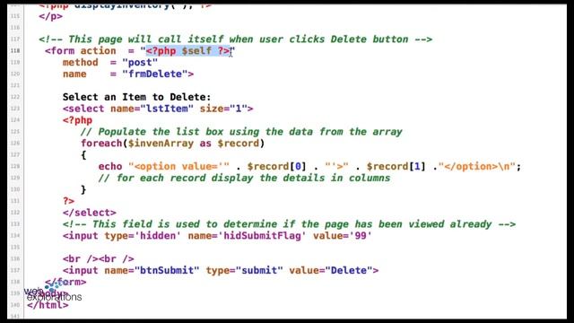 PHP Code-Walk Through - A Page that calls itself. смотреть онлайн