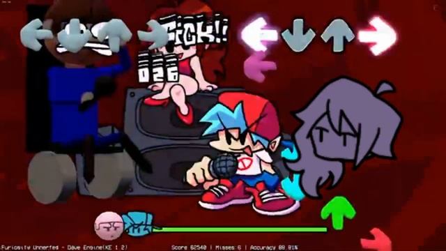 FNF - Furiosity (Vs Dave and Bambi) but every turn a different character sings it смотреть онлайн