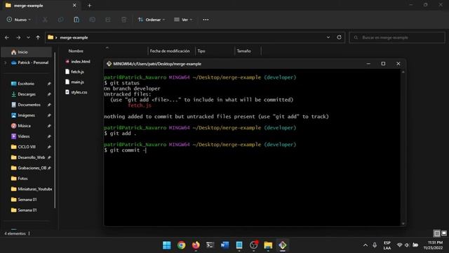 Como FUSIONAR RAMAS en Git (GIT MERGE) Tutorial en Español 2023 смотреть онлайн