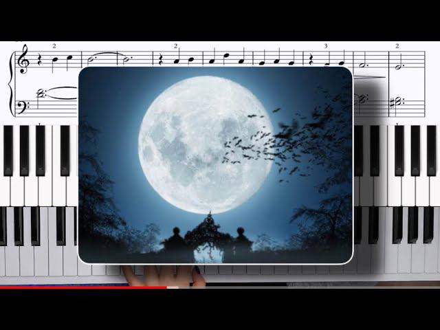 Клод Дебюсси - Лунный свет - простая версия и разбор смотреть онлайн