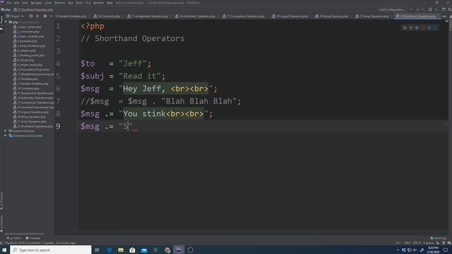 Shorthand Operators - PHP - P22 смотреть онлайн