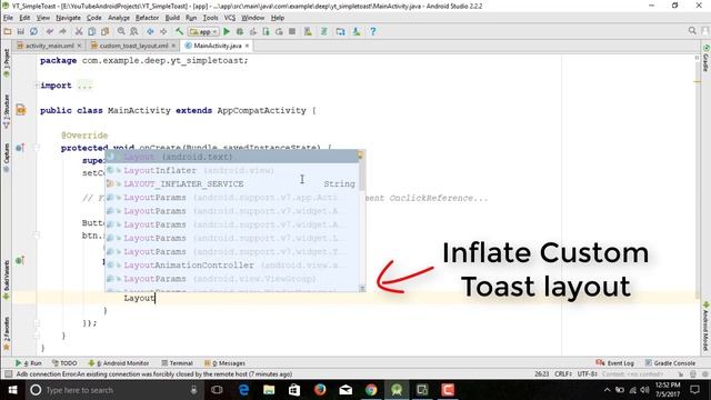 Custom Toast Message in Android. смотреть онлайн