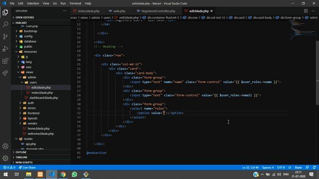 Laravel 5.8 Ecommerce Part-9 | How to give roles for the user in laravel смотреть онлайн