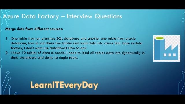 ? Live Demo | Azure Data Factory Scenario based Interview Questions - Part 2 | LearnITEveryDay смотреть онлайн