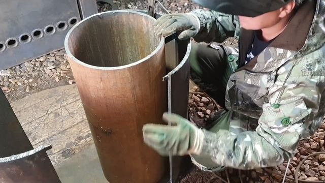 Варим вечную банную печь своими руками, с двумя дожигами газов смотреть онлайн