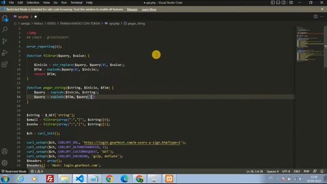 COMO CODAR CHK DE LOJAS COM TOKEN #PHP смотреть онлайн