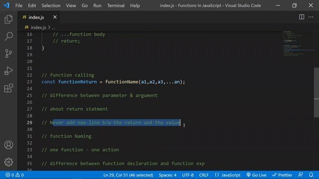 Functions In JavaScript | Parameters vs Arguments | Avoid Code Duplication смотреть онлайн