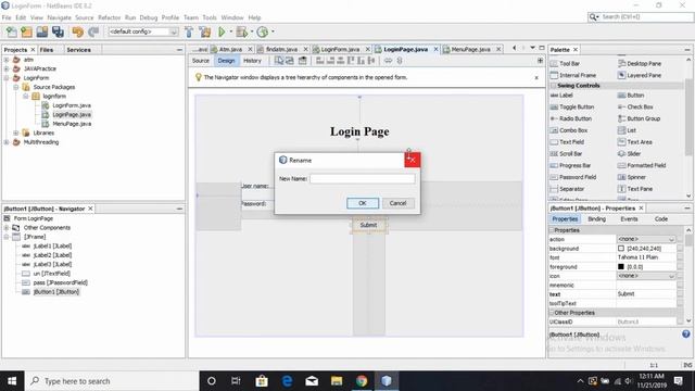 How to create Login Form in Java Swings ? 10 MINUTES tutorials with Source Code смотреть онлайн