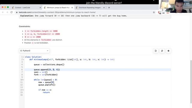 1654. Minimum Jumps to Reach Home (Leetcode Medium) смотреть онлайн