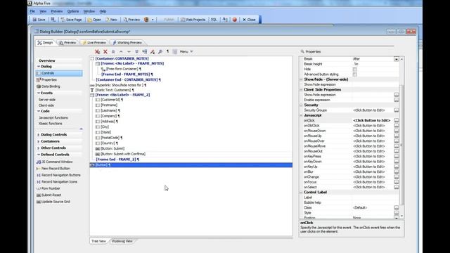 V11 Prompting for Confirmation Before Submitting a Dialog Part 1 смотреть онлайн