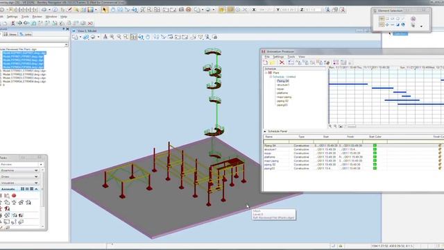 Bentley Navigator V8i Basics (Pt. 5) Schedule Simulation смотреть онлайн