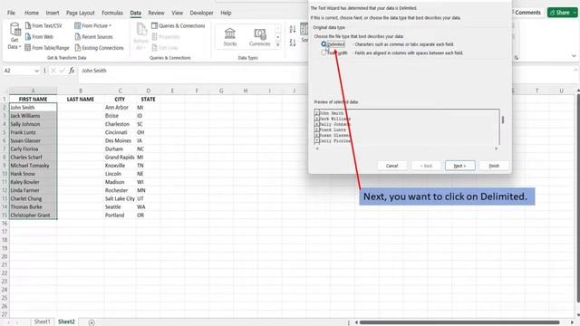 How To Split First And Last Name Into Two Columns in excel смотреть онлайн