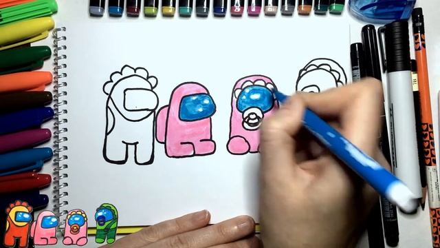 Как нарисовать Амонг Ас детей /How to Draw AMONG US BABY смотреть онлайн