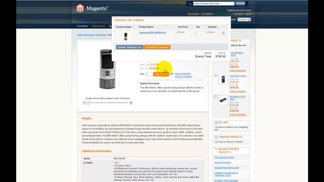 Magento AJAX Cart Preview смотреть онлайн