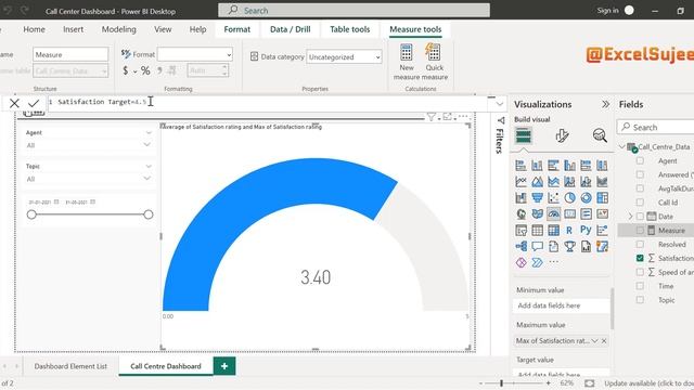 How to create a Gauge Chart in Power BI | Power BI Tutorial for Beginners | By @ExcelSujeet смотреть онлайн