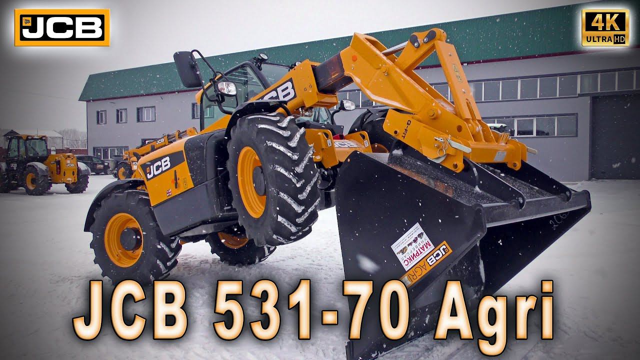 Телескопический погрузчик JCB 531-70 Agri - золотая рука в сельском хозяйстве