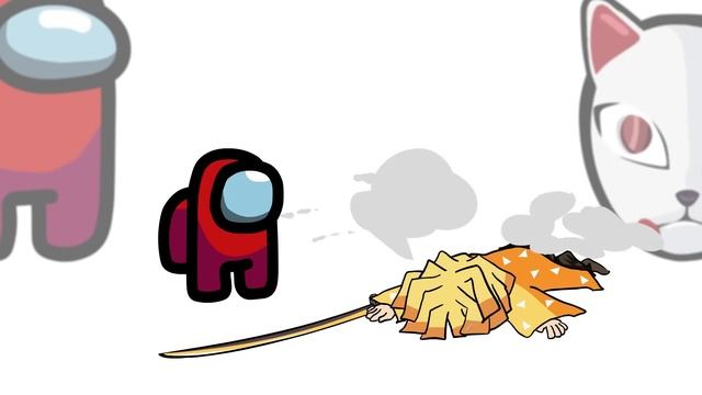 Mini Crewmate Kills 7 Demon Slayer Characters | Among Us смотреть онлайн