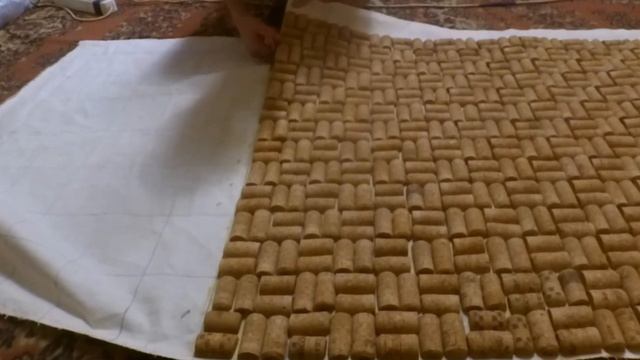 Коврик из пробок от шампанского #2.DIY