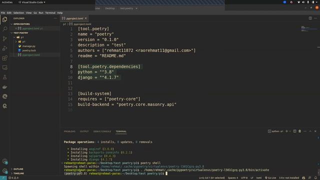 Managing a Django Project with Poetry || poerty tutorial смотреть онлайн