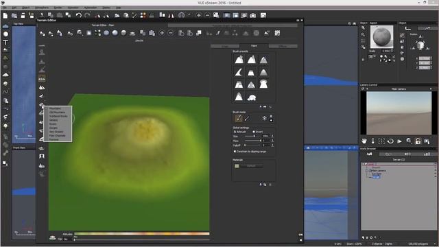 VUE 2016 - HeightField Terrains смотреть онлайн