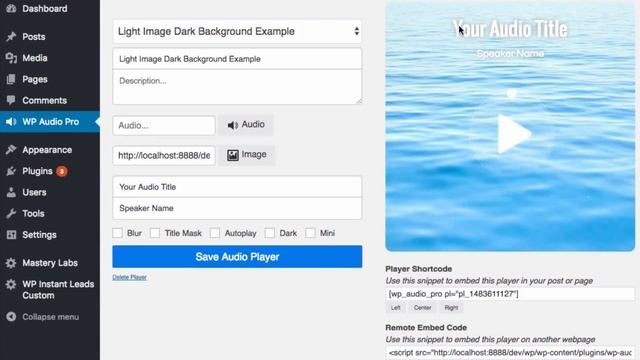 Small MP3 Audio Player For WordPress смотреть онлайн