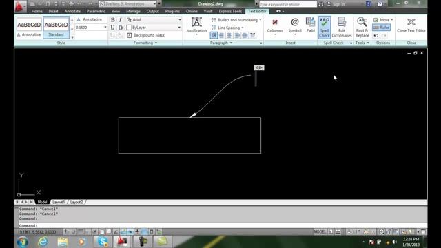 AutoCAD II 20-17 Editing Multileader Mtext смотреть онлайн
