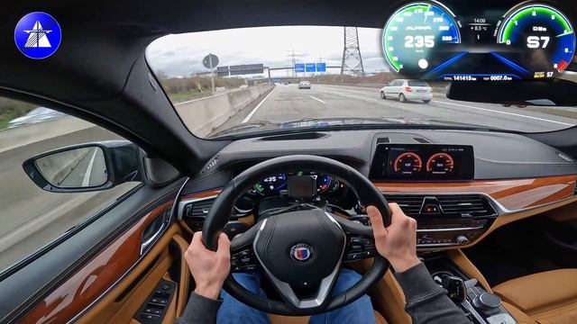 BMW Alpina D5 S TOP SPEED DRIVE ON GERMAN AUTOBAHN *Dragy acceleration 0-100/100-200 km/h *HQ SOUND смотреть онлайн