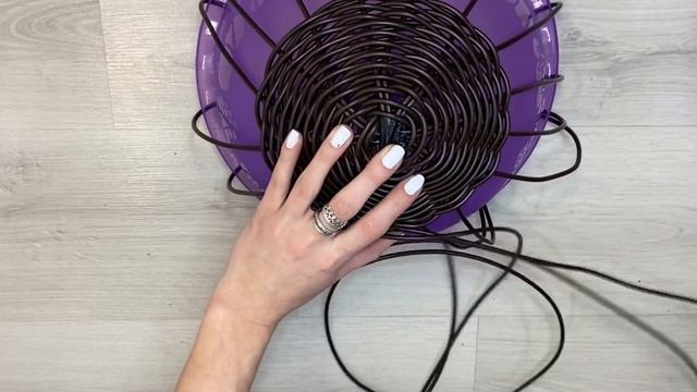 Подвесное кашпо из искусственного ротанга.DIY.Hanging planter of artificial rattan. смотреть онлайн