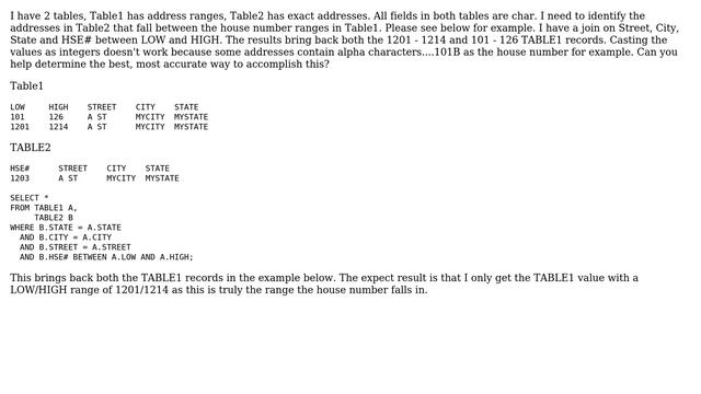 SQL using between syntax to validate alpha numeric values смотреть онлайн