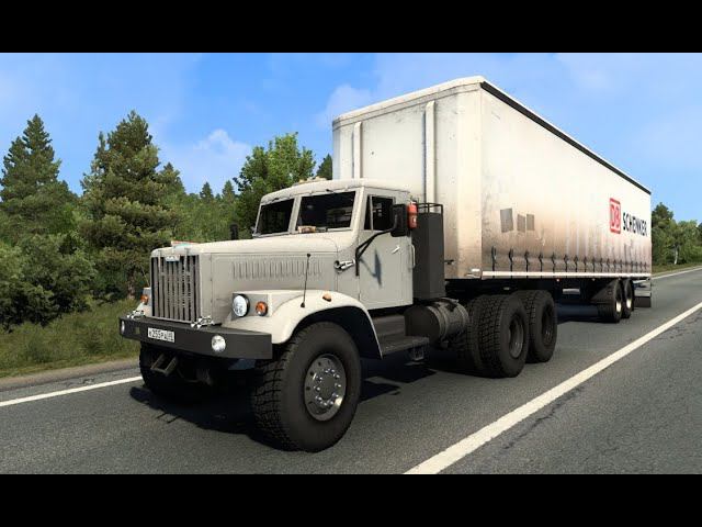 [ETS 2] (KPA3) KRAZ 255B_Delivery on RusMAP Apatity Monchegorsk смотреть онлайн