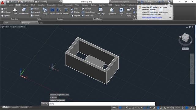 AutoCAD 2016 3D - Exercise 50 смотреть онлайн