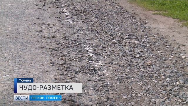 Разметка на грунтовой дороге повеселила тюменцев смотреть онлайн