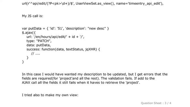 Django : How to make a PATCH request using DJANGO REST framework смотреть онлайн
