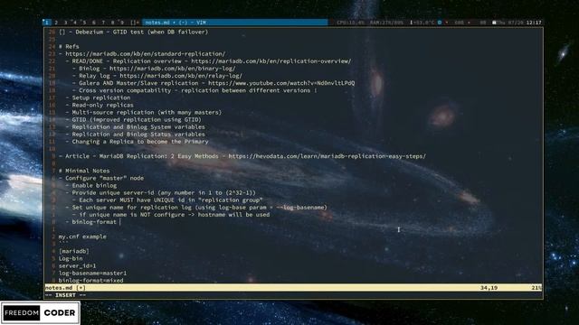 #BabyStep 104 - setup Mariadb primary + secondary replication using GTID + docker смотреть онлайн